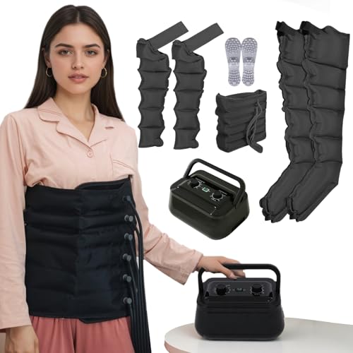 Presoterapia Piernas y Abdomen, Maquina Botas presoterapia Profesional para Casa Abdomen y Piernas Brazos, 6 Camaras Masajeador presoterapia piernas, 0-30 Min, 30-240 Mmhg Ajustables (Black L) Presoterapia Piernas y Abdomen, Maquina Botas presoterapia Profesional para Casa Abdomen y Piernas Brazos, 6 Camaras Masajeador presoterapia piernas, 0-30 Min, 30-240 Mmhg Ajustables (Black L)