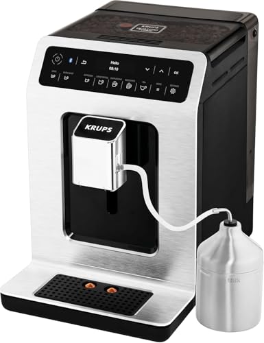Krups EA891D Evidence Cafetera automática, de 2.1 litros, inox y...