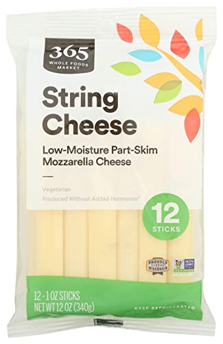 365 By Whole Foods Market, Cheese String Mozzarella 12 Count, 12 Ounce #TOP30