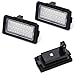 iJDMTOY OEM-Fit 3W Full LED License Plate Light Kit Compatible With 1995-01 BMW E38 7 Series, Powered by 18-SMD Xenon White LED & Can-bus Error Free