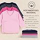LOREZA® 5er Set Mädchen Bequeme Wickelshirts Langarm 100% Baumwolle 80 Variante 1