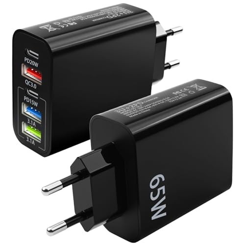 Compatibilità universale estesa: progettato per adattarsi a qualsiasi dispositivo USB-C o USB-A, questo caricabatterie USB C 65w funziona compatibile con iPhone 15/14/13/12, compatibile con Samsung Galaxy S22/S21/S20, compatibile con Xiaomi, Huawei, iPad, cuffie e altro ancora. La sua potenza stabile lo rende un caricabatterie 65w ricarica rapida ideale per più marche e dispositivi senza problemi di compatibilità.