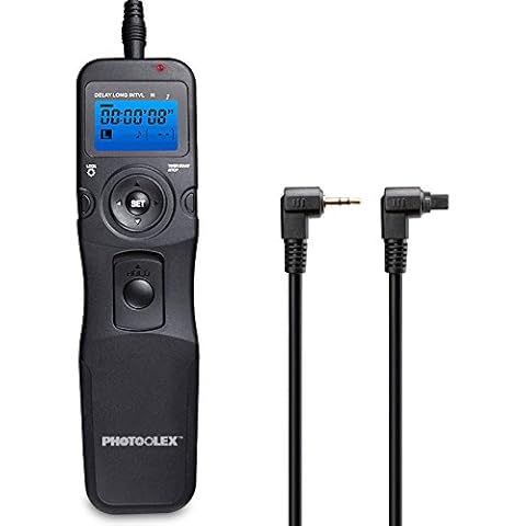 Canon Intervalometer PHOTOOLEX T710C Wired Camera Remote Shutter Release Controller LCD Timer Control for Canon EOS Rebel T6 T7 80D 70D 60D 77D T7i T6i T6s SL2 SL1 T5 T3 T5i T4i T3i T2i EOS R M6 M5 Cover