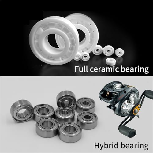Rodamientos cerámicos híbridos ABEC-7 56mm para carretes de casting y spinning 623 MR115 608 ZZRS 2