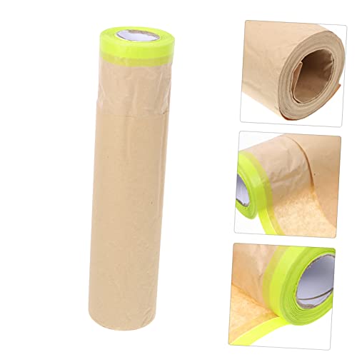 OSALADI 3 Rolos De Papel De Mascaramento Para Pintura De Carro Tinta Marrom Fita De Carro Dispensado