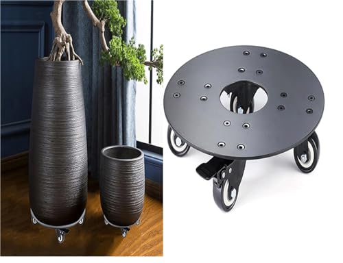Chariot à roulettes pour plantes - Support roulant pour intérieur/extérieur - 30 cm