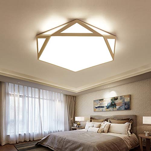 Plafón LED minimalista decorativo de diseño cuadrado de 42cm