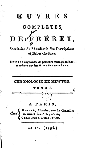 Oeuvres complètes de Fréret - Tome I (French Edition)