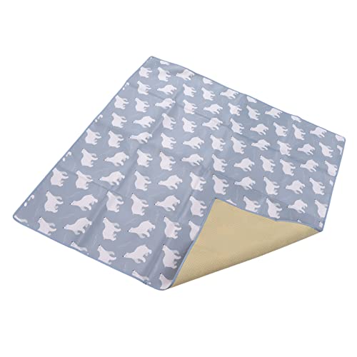 Baby Dining Chair Mat Spill Mess Mat with Cartoon Animal Pattern for Outdoor Picnic, Napkin Mat