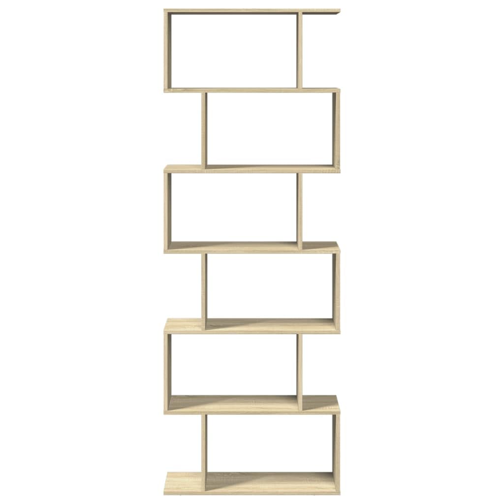 vidaXL Libreria Divisorio 6 Ripiani Sonoma 70x24x193 cm in Truciolato