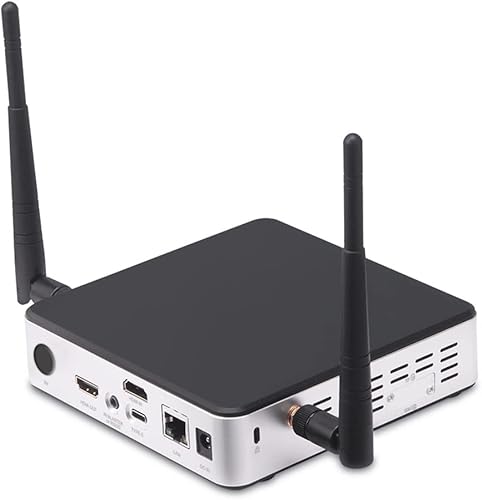 Geniatech APC820 Android 10.0 Smart TV Box Mini PC, reproductor de señalización digital Hexa-Core, reproductor multimedia WiFi HD 4K, RK3399 Box PC