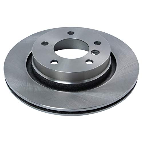 Image of TRQ Rear Brake Pad and Rotor Set Semi Metallic Solid Rotors | For 2000 BMW 323i 323Ci 328Ci 1999-2000 328i