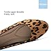 Obtaom Womens Textile Round Toe Ballet Flats Animal Print Business Casual Slip ons Cheetah Print Classic Fabric Working Shoes(Leopard US8)