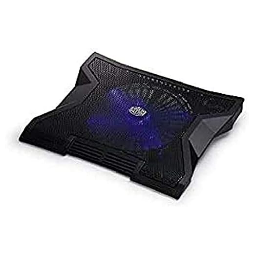 Cooler Master NotePal XL bärbar dator kylplatta 'tyst 230 mm blå LED-fläkt, USB-hub, stöder upp till 17 tums bärbara datorer R9-NBC-NXLK-GP