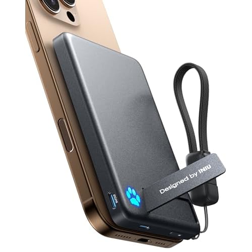 INIU MagSafe Charger 45W 10000mAh | Qi2 Magnetic Power Bank