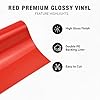 UCVinyl - Permanent Gloss Vinyl (30.5cm x 300cm) - 15 Colors - Self Adhesive Vinyl for Cricut and Cutting Machines (Red, 30.5cm x 300cm) #4