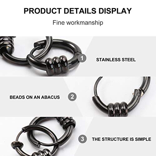 2 Unidades Brincos Masculinos De Hip Hop Brincos Para Mulheres Na Moda Clipes De Orelha Masculinos B