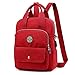 Produktbild Joseko Damen Rucksack, Nylon, multifunktional, Diebstahlschutz, wasserdicht, Schultertasche (3,5 x 15 x 30 cm), Weinrot