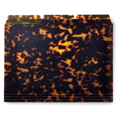 Kate Spade New York Organizer Thick File Folders Pack of 6 (Tortoise)
