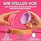 Wiederverwendbare Menstruationstasse aus medizinischem Silikon - umweltfreundlich, hypoallergen - Reusable Period Disc cup, Up to 12 Hours, Sustainable Menstrual Disc Alternative to Tampons and Pads