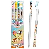Smencils Dessert Scented Pencils – HB #2 Graphite Pencils Made from Recycled Newspapers, 4 Pack, Long-Lasting Gourmet Scents, Fun School Supplies & Gifts for Kids, Teachers, Classroom Rewards