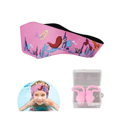HSAJS Diadema Impermeable Natación con Un Par de Tapones Oidos Natación para Nadar y Otras Actividades Acuáticas