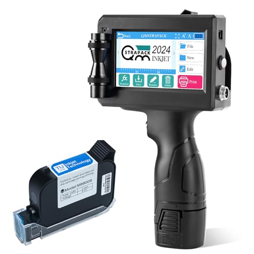 QMSTRAPACK C10 �n���h�w���h�C���N�W�F�b�g�v�����^�K�� �I���W�i���������C���N�J�[�g���b�W�t�� �e�L�X�gQRCode�o�[�R�[�h�o�b�`�ԍ����x���摜�L�������|�[�^�u���v�����^�[�p ������\�ʗp (�Í����Ȃ�)