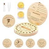 【BOÎTE À DENTS DE LAIT PERSONNALISÉE】Une boîte à dents de lait personnalisée avec prénom et motif devient un souvenir unique pour l’enfance. Adaptée aux garçons et aux filles, idéale pour conserver en toute sécurité les premières dents de lait.