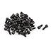 Produktbild sourcing map 50 Stk M4 x 10mm Legierter Stahl Sechskantschraube Kopf Kappe Schraube Schwarz de
