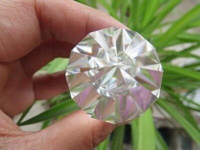 Miniatura 6 de 3.77 oz 12 lados estilo Vogel claro cuarzo cristal varitas punto zhenghong