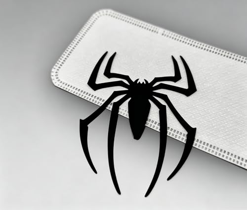 Image of 2PCS 3D Spider Emblem Badge Sticker Decoration for Car, Truck, Motorcycle, RV, Scooter, SUV, Door, Window (Black Style A)