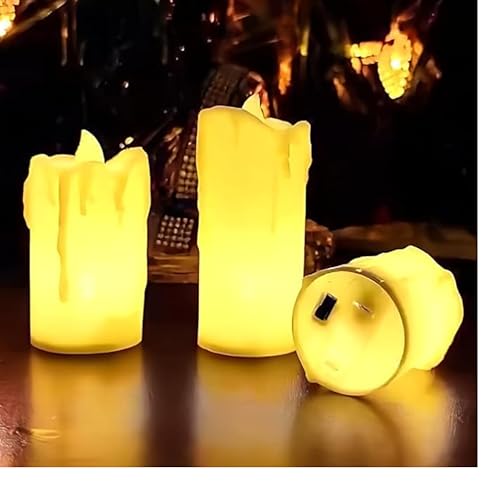 Image of Party Boomers 3Pcs Led Tealight Candles Set Pack of 1