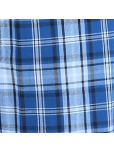 Hanes Men's Tag Free Comfort Flex Plaid Pajama Lounge Pant, XLarge, Blue/White Plaid3