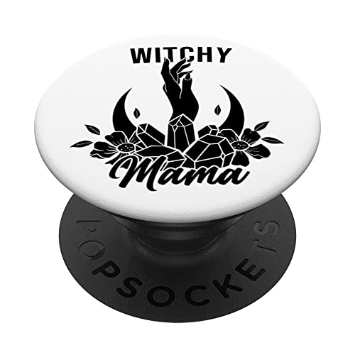 Cita Espiritual De La Mano De La Luna De Cristal Esotérico PopSockets PopGrip Intercambiable