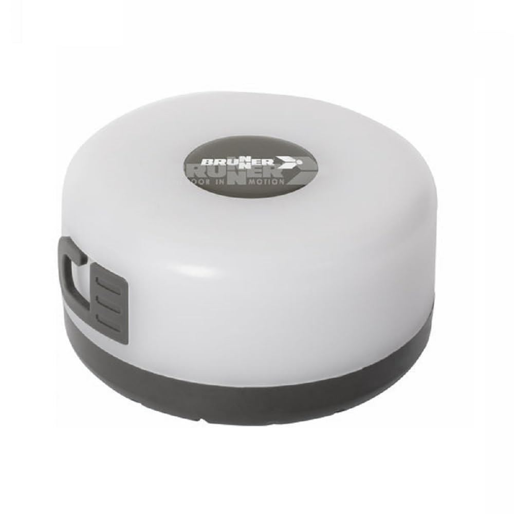 BRUNNER Lanterna da Campeggio Ricaricabile con Strisce Luminose Flessibili e Arrotolabili, IP44, Grigio