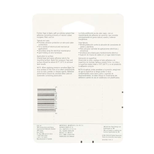 3M 3407Na Friction Tape, 0.708-Inch X 240-Inch #TOP2