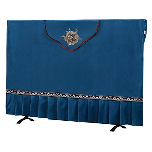 Home Decoration LCD-TV-Abdeckung Abdeckung Abdeckung Handtuch Stoff Staubschutz Hängende Desktop-TV Staubschutz(Color:Blau,Size:40-42in)
