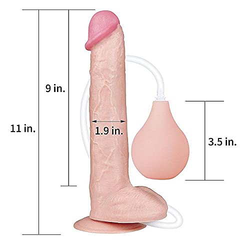 Lovetoy Squirt Extreme 11 Prótese Realística Em Tpe Com Glande Definida Veias Salientes Escroto Vent