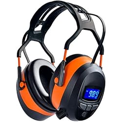 Casco De Seguridad Con Protector Auditivo Gardtech Protección auditiva, Orejeras Radio/Bluetooth, Orejeras de Seguridad NRR 29dB para Hombres y Mujeres, Auriculares Protectores para Disparar y Cortar el césped