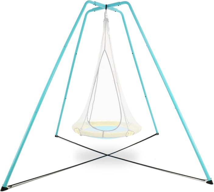 Swing Stand for Kids & Adults,Heavy Duty Swing Frame,Supports 330 lbs,Fits Most Saucer & Tree Swings &Sensory Swing,Indoor/Outdoor Use (Seat NOT