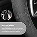 BWBWND Car Steering Wheel Cover, 13 to 14 Inches Non-Slip Soft Silicone Steering Wheel Protector, Stretchable Elastic Steering Wheel Cover Fits Most Cars for Men and Women (Black)