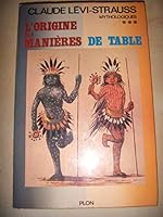 L'origine des manières de table - tome 3 225900086X Book Cover