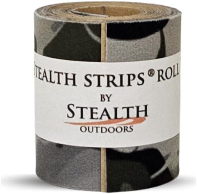 Stealth Strips Smoke Camo Silencing Tape | Self Adhesive Silencing Fabric | Great for Quieting All of Your Metal Hunting Gear and Accessories | (2.125โ X 60โ Roll) (Smoke Camo, 2.125" Wide)