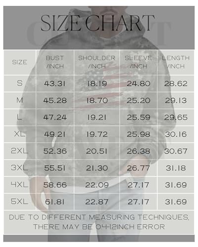 American Flag Camo Hoodie for Men USA Printed Long Sleeve Oversized Sweatshirt Pullover Lightweight Patriotic Hoodies3