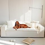 Mitid Sofa Cover Fuzzy Couch Cover for Pet, Couch Covers for Dogs Washable Non-Slip Sofa Slipcover Cushion Protector Pets Friendly Mat Bed