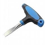 PANSHIYON T Handle Flat Head Screwdriver,10mm T Handle Slotted Screwdriver for Slotted Screw Used on Quick Release Plate or Camera Tripod Monopod