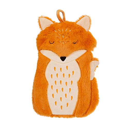 Sass & Belle Finley Fox Hot Water Bottle with Cover, Super Soft and Cosy, Ideal for Adults & Kids
