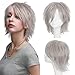 S-noilite Women Men Cosplay Hair Wig Short Straight Anime Party Dress Fluffy Costume Full Wigs Silver Grey