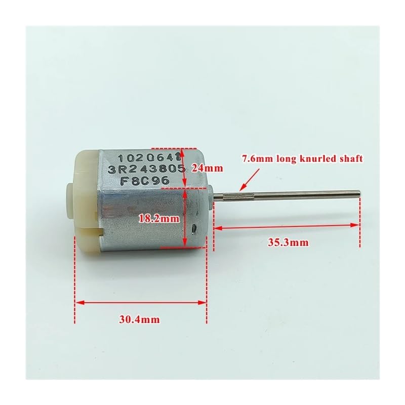 1020641 FC-280SC-20150 280 Electronic Starter DC 6V-12V 12000RPM 35mm Long Shaft for Car Door Lock Rearview Mirror