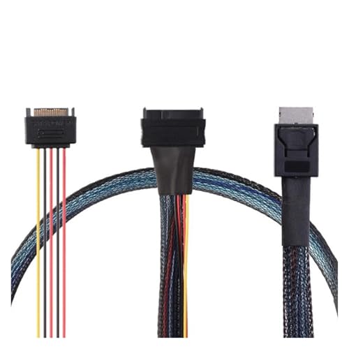 Cable PCIE Oculink SFF 8611 4I a U.2 S-AS SFF 8639 50cm miniatura 6